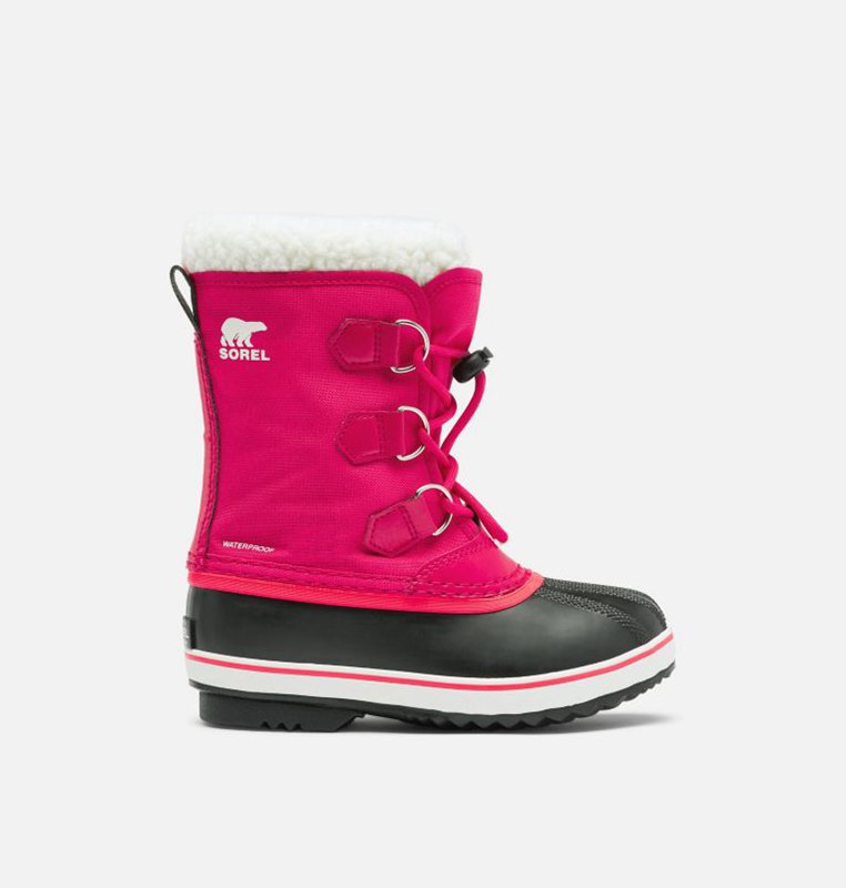 Sorel Barn Vinterkängor Rosa/Svarta - Youth Yoot Pac™ Nylon - KES-420389